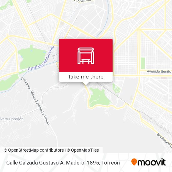 Mapa de Calle Calzada Gustavo A. Madero, 1895