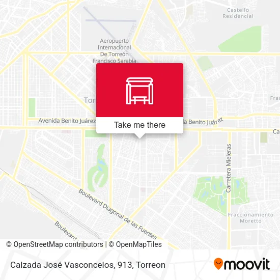 Mapa de Calzada José Vasconcelos, 913