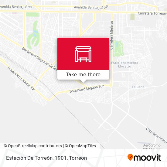 Estación De Torreón, 1901 map