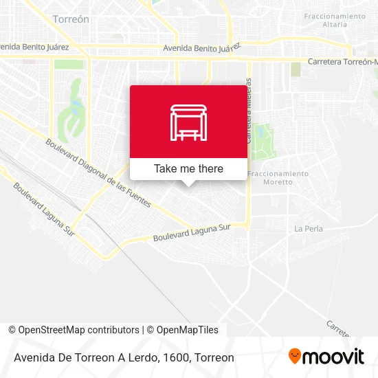 Mapa de Avenida De Torreon A Lerdo, 1600
