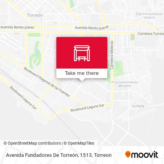 Avenida Fundadores De Torreón, 1513 map