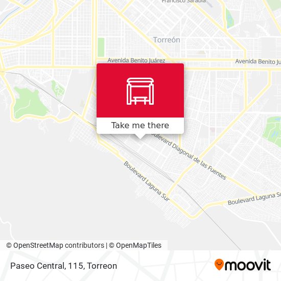 Mapa de Paseo Central, 115