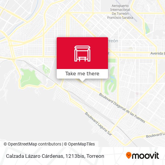 Calzada Lázaro Cárdenas, 1213bis map