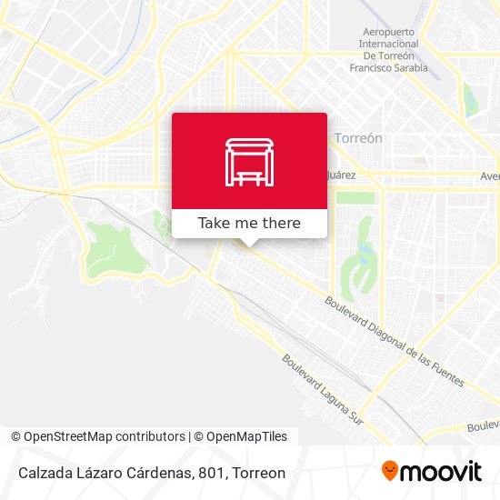 Calzada Lázaro Cárdenas, 801 map