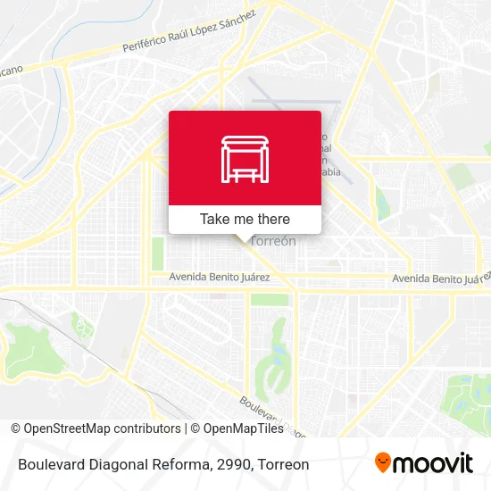 Mapa de Boulevard Diagonal Reforma, 2990