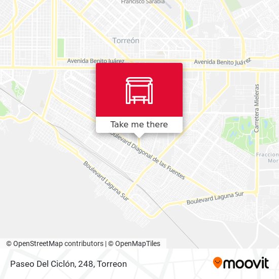Mapa de Paseo Del Ciclón, 248