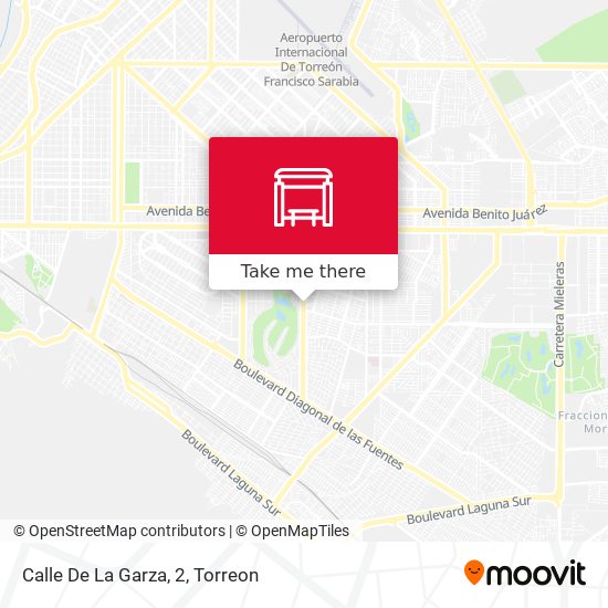 Mapa de Calle De La Garza, 2