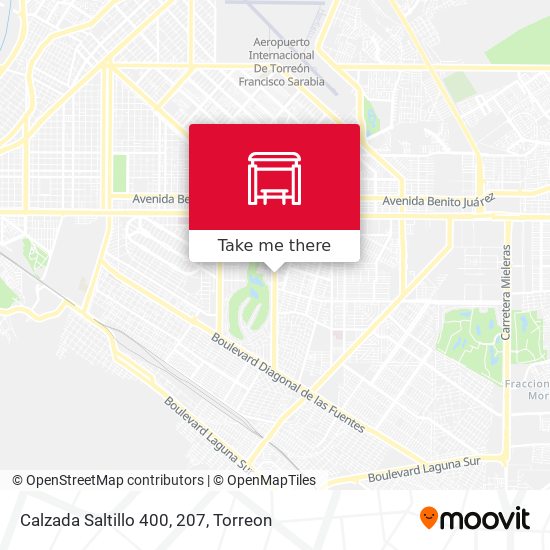 Mapa de Calzada Saltillo 400, 207