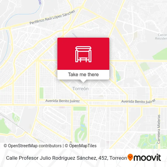 Mapa de Calle Profesor Julio Rodríguez Sánchez, 452