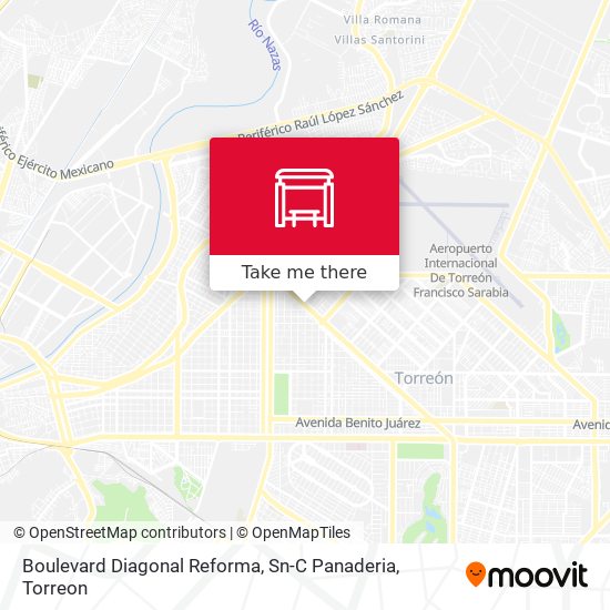 Boulevard Diagonal Reforma, Sn-C Panaderia map