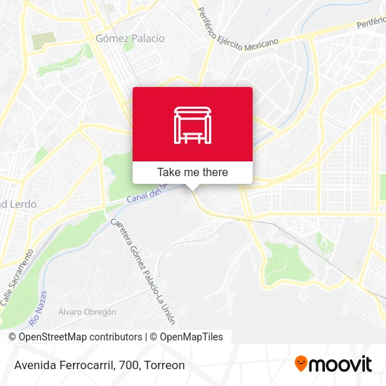 Mapa de Avenida Ferrocarril, 700