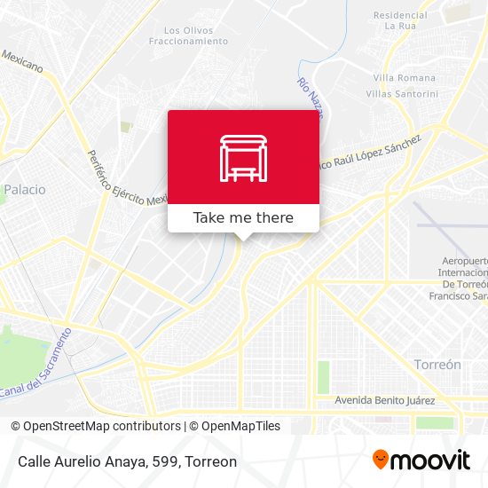 Mapa de Calle Aurelio Anaya, 599