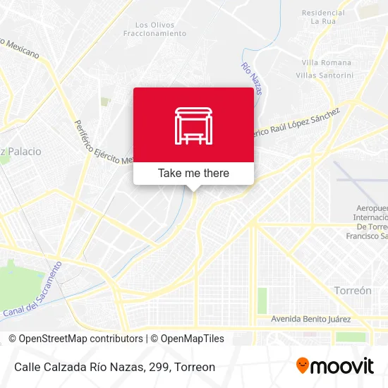 Mapa de Calle Calzada Río Nazas, 299