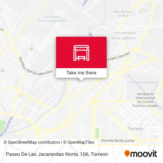 Paseo De Las Jacarandas Norte, 106 map