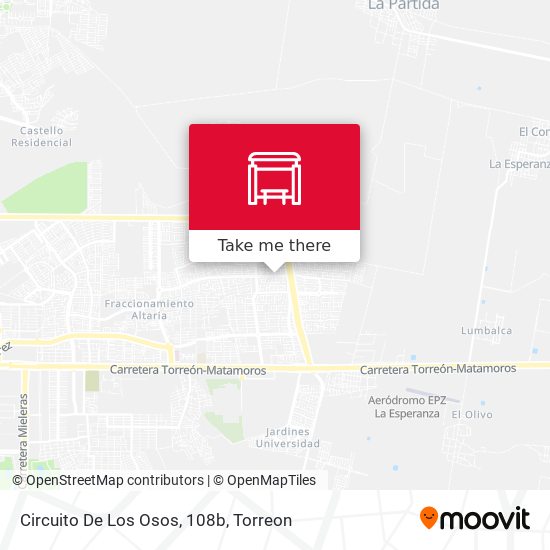 Mapa de Circuito De Los Osos, 108b