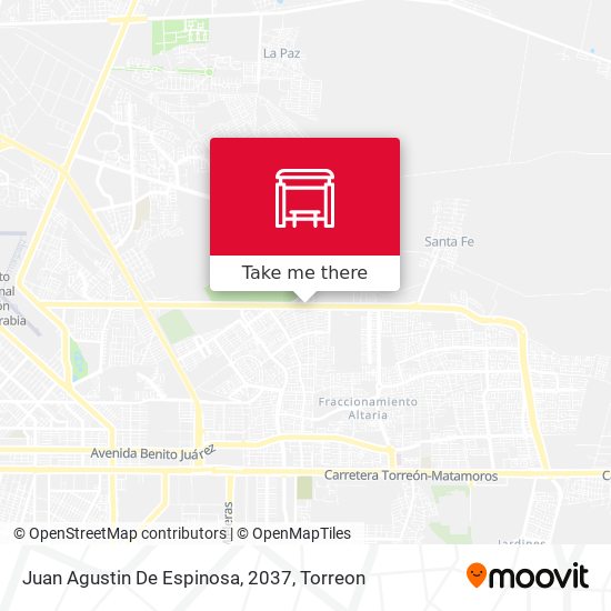 Juan Agustin De Espinosa, 2037 map