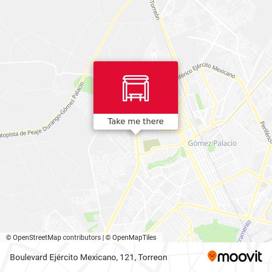 Boulevard Ejército Mexicano, 121 map