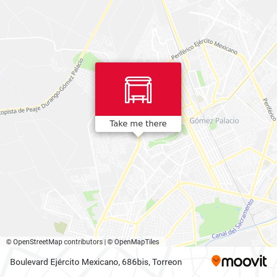 Mapa de Boulevard Ejército Mexicano, 686bis