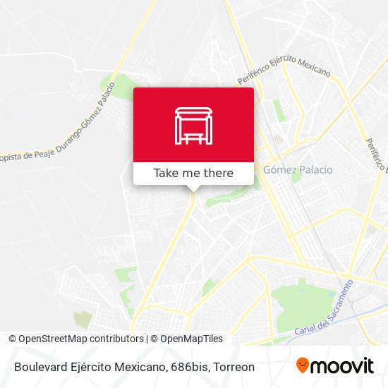 Boulevard Ejército Mexicano, 686bis map