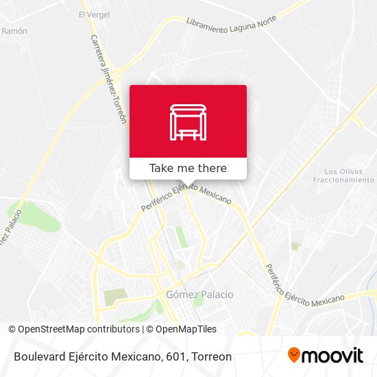 Boulevard Ejército Mexicano, 601 map
