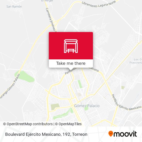 Boulevard Ejército Mexicano, 192 map