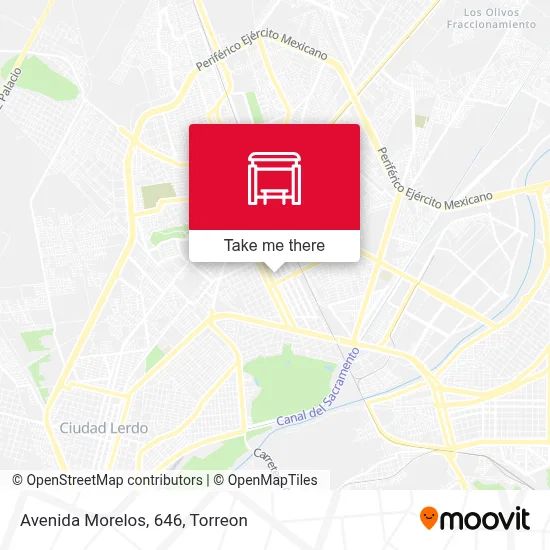 Avenida Morelos, 646 map