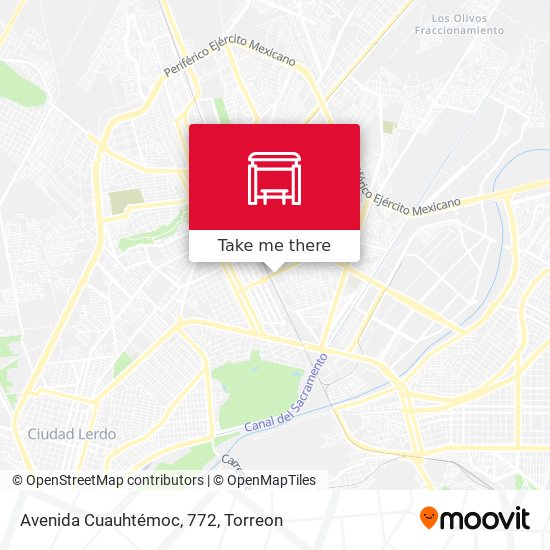 Mapa de Avenida Cuauhtémoc, 772