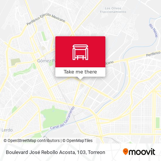 Boulevard José Rebollo Acosta, 103 map