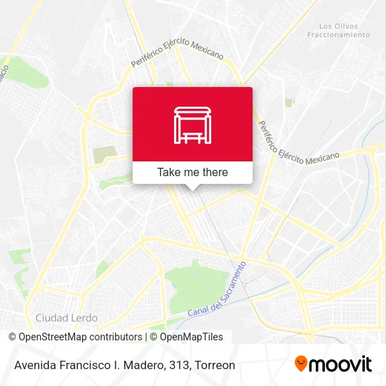 Avenida Francisco I. Madero, 313 map