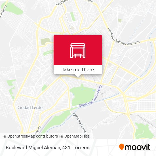 Mapa de Boulevard Miguel Alemán, 431