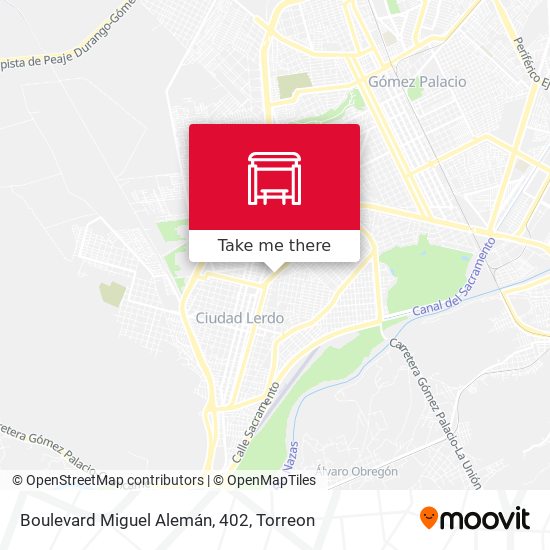 Boulevard Miguel Alemán, 402 map
