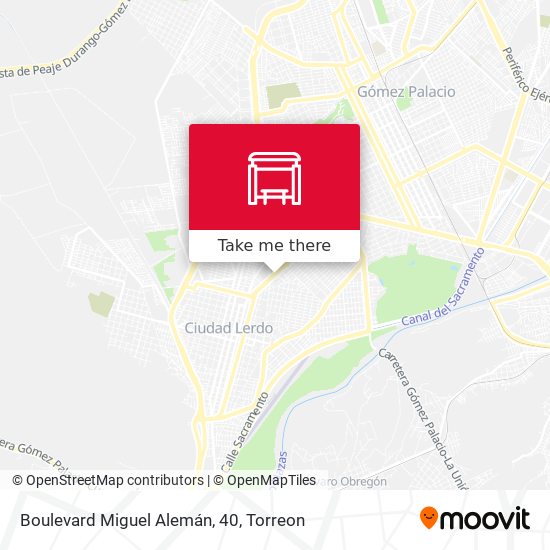 Mapa de Boulevard Miguel Alemán, 40