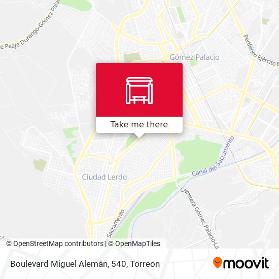 Boulevard Miguel Alemán, 540 map