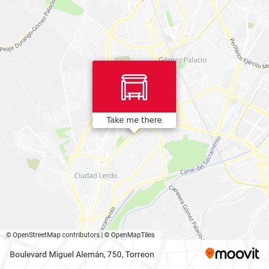 Boulevard Miguel Alemán, 750 map