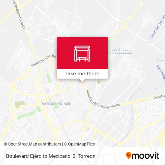 Mapa de Boulevard Ejército Mexicano, 2