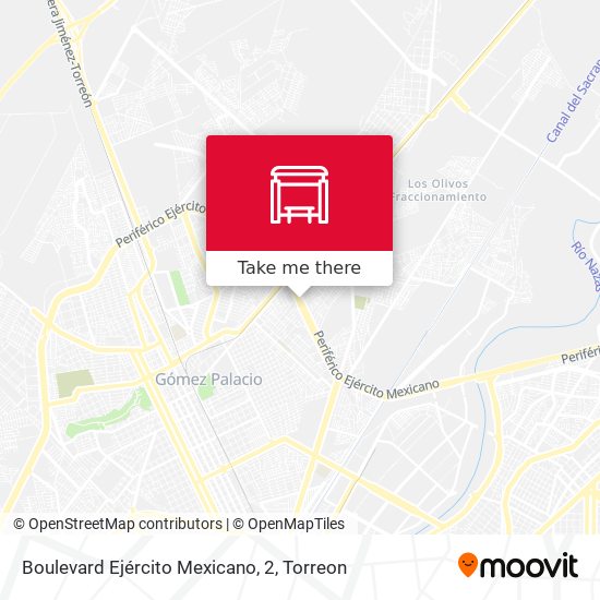 Mapa de Boulevard Ejército Mexicano, 2