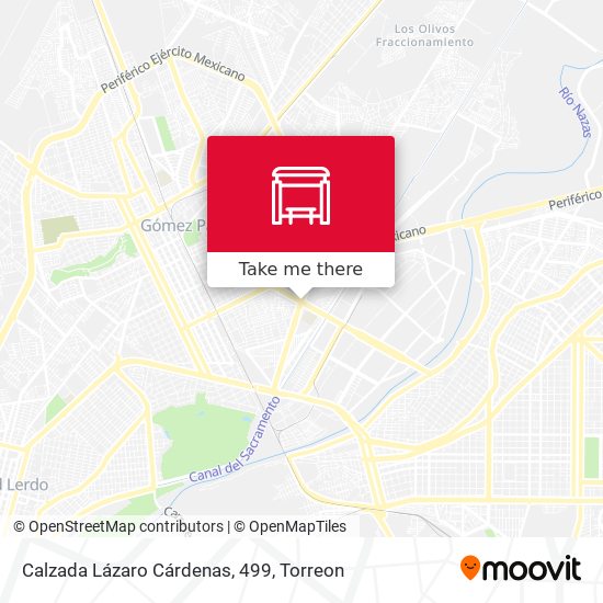 Calzada Lázaro Cárdenas, 499 map