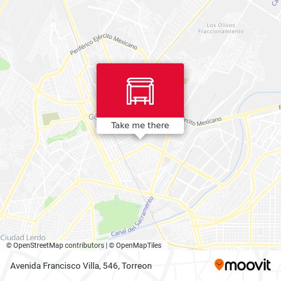 Avenida Francisco Villa, 546 map