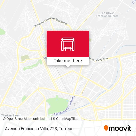 Avenida Francisco Villa, 723 map