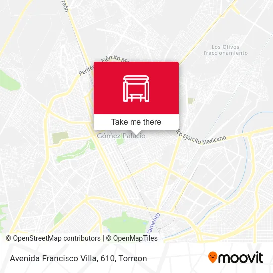 Avenida Francisco Villa, 610 map
