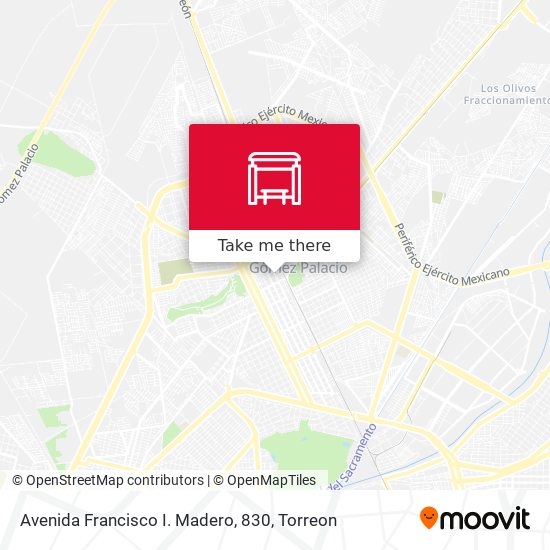 Avenida Francisco I. Madero, 830 map