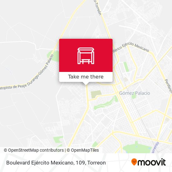 Boulevard Ejército Mexicano, 109 map