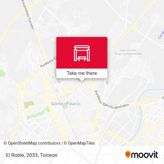 Mapa de El Roble, 2033