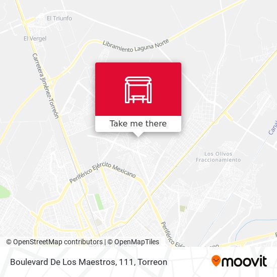Boulevard De Los Maestros, 111 map