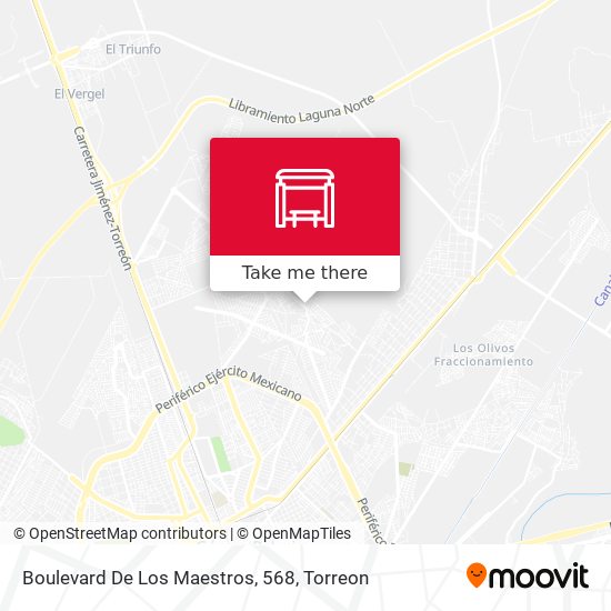 Boulevard De Los Maestros, 568 map