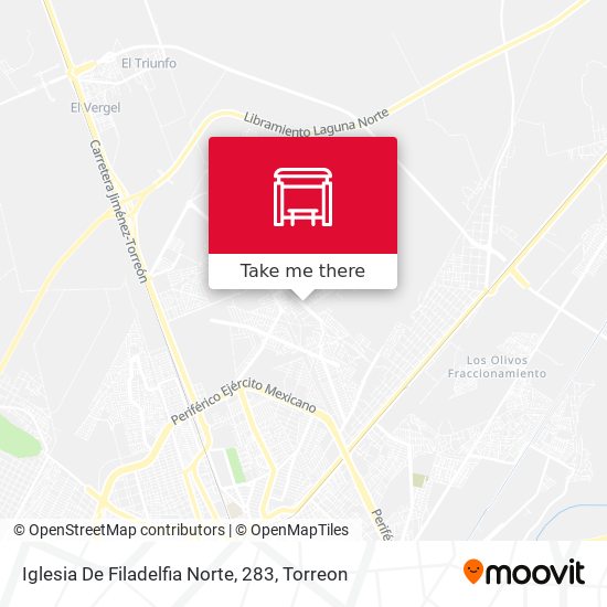 Mapa de Iglesia De Filadelfia Norte, 283