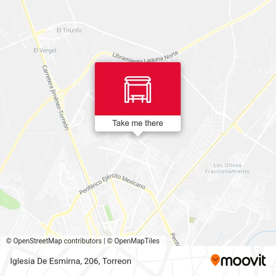 Mapa de Iglesia De Esmirna, 206
