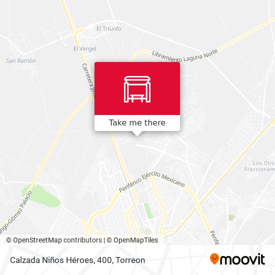 Mapa de Calzada Niños Héroes, 400