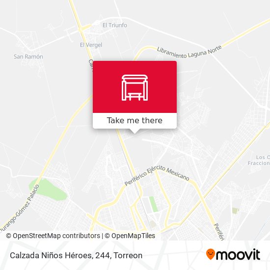 Mapa de Calzada Niños Héroes, 244