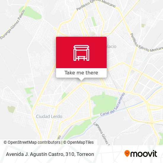 Mapa de Avenida J. Agustín Castro, 310